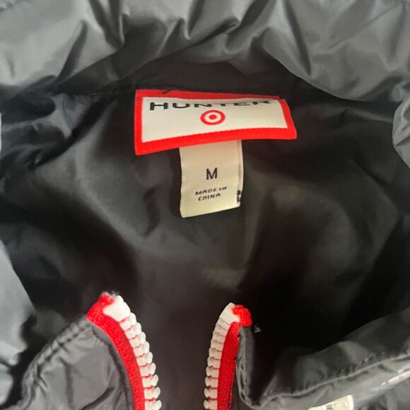 Hunter for Target Zip Front Packable Hood Drawstring Waist Mini Dress Nylon - Picture 4 of 5